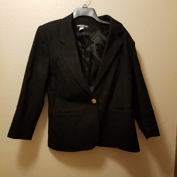 Savannah Petites Black Wool Jacket - Picture 1 of 3